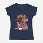Sobchak's Zeros-Womens-V-Neck-Tee-P1yu5h