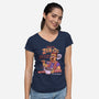 Sobchak's Zeros-Womens-V-Neck-Tee-P1yu5h