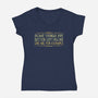 Better Left Alone-Womens-V-Neck-Tee-kg07