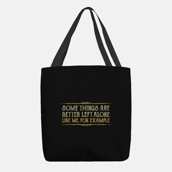Better Left Alone-None-Basic Tote-Bag-kg07
