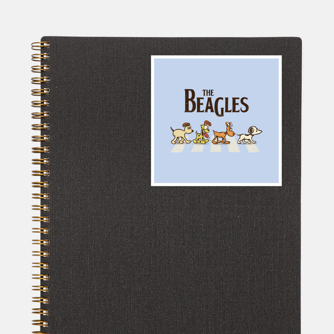Vintage Beagles-None-Glossy-Sticker-kg07