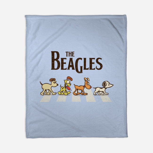 Vintage Beagles-None-Fleece-Blanket-kg07