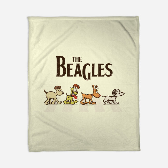 Vintage Beagles-None-Fleece-Blanket-kg07