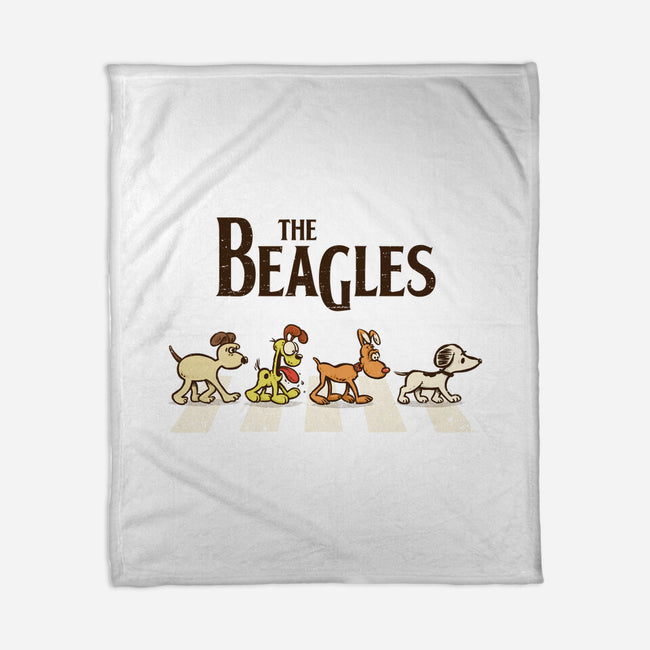 Vintage Beagles-None-Fleece-Blanket-kg07