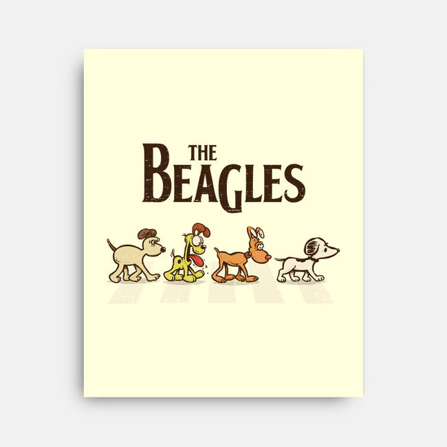 Vintage Beagles-None-Stretched-Canvas-kg07