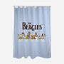Vintage Beagles-None-Polyester-Shower Curtain-kg07