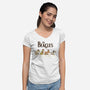 Vintage Beagles-Womens-V-Neck-Tee-kg07