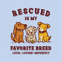 Rescued Is My Favorite Breed-None-Fleece-Blanket-kg07