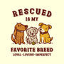 Rescued Is My Favorite Breed-None-Fleece-Blanket-kg07