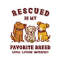 Rescued Is My Favorite Breed-Unisex-Zip-Up-Sweatshirt-kg07
