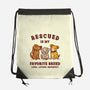 Rescued Is My Favorite Breed-None-Drawstring-Bag-kg07