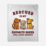 Rescued Is My Favorite Breed-None-Fleece-Blanket-kg07