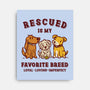 Rescued Is My Favorite Breed-None-Stretched-Canvas-kg07