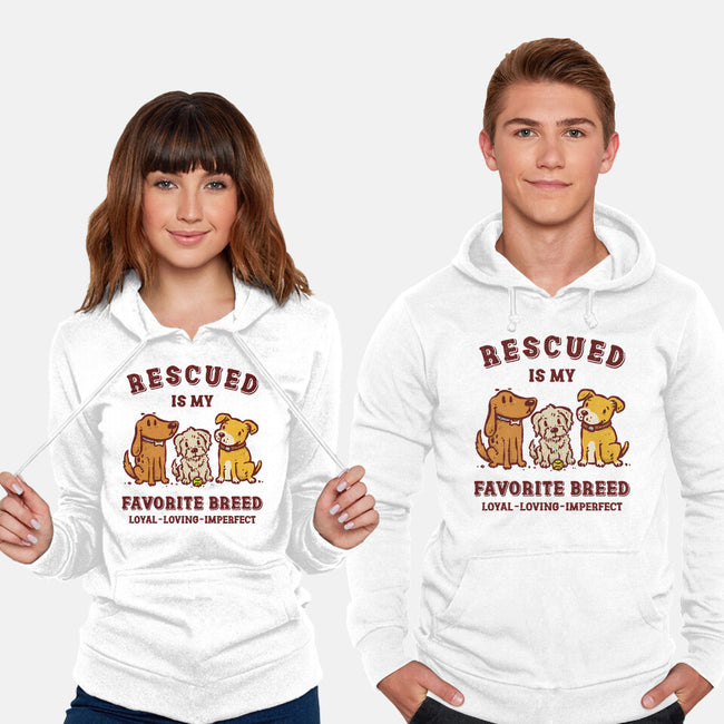 Rescued Is My Favorite Breed-Unisex-Pullover-Sweatshirt-kg07