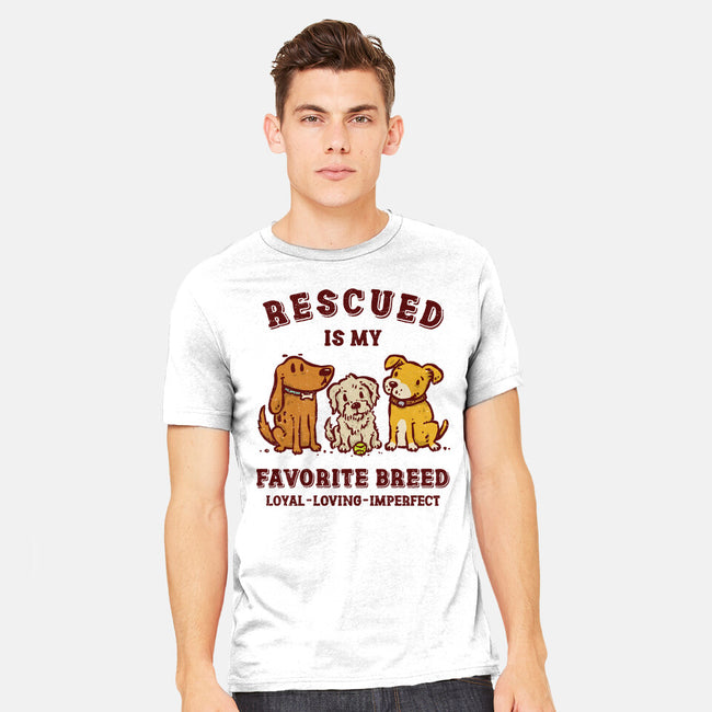 Rescued Is My Favorite Breed-Mens-Heavyweight-Tee-kg07