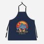Heavy Machine Gun Sunset-Unisex-Kitchen-Apron-sachpica