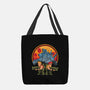 Heavy Machine Gun Sunset-None-Basic Tote-Bag-sachpica