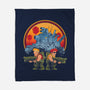 Heavy Machine Gun Sunset-None-Fleece-Blanket-sachpica