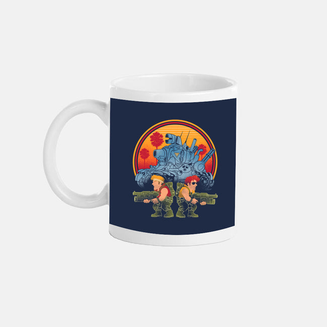 Heavy Machine Gun Sunset-None-Mug-Drinkware-sachpica