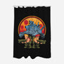 Heavy Machine Gun Sunset-None-Polyester-Shower Curtain-sachpica