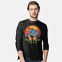 Heavy Machine Gun Sunset-Mens-Long Sleeved-Tee-sachpica