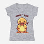What The-Womens-V-Neck-Tee-TechraNova