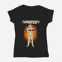A Real Galaxy Hero-Womens-V-Neck-Tee-Melonseta