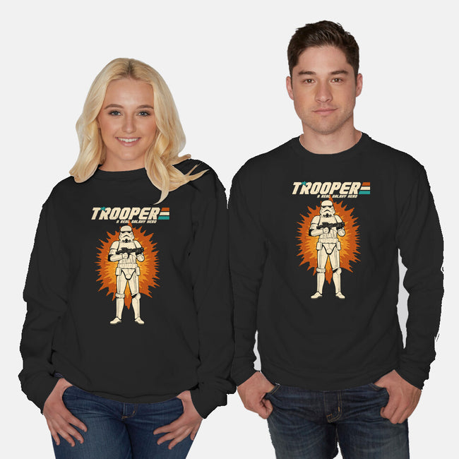 A Real Galaxy Hero-Unisex-Crew Neck-Sweatshirt-Melonseta