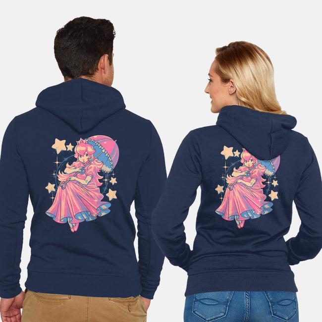 Princess In Pink-Unisex-Zip-Up-Sweatshirt-Estudio Horta