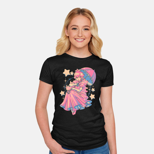 Princess In Pink-Womens-Fitted-Tee-Estudio Horta