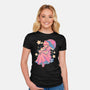 Princess In Pink-Womens-Fitted-Tee-Estudio Horta