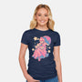 Princess In Pink-Womens-Fitted-Tee-Estudio Horta