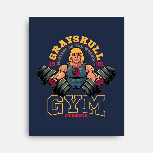 Grayskull Gym-None-Stretched-Canvas-teesgeex