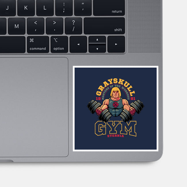 Grayskull Gym-None-Glossy-Sticker-teesgeex