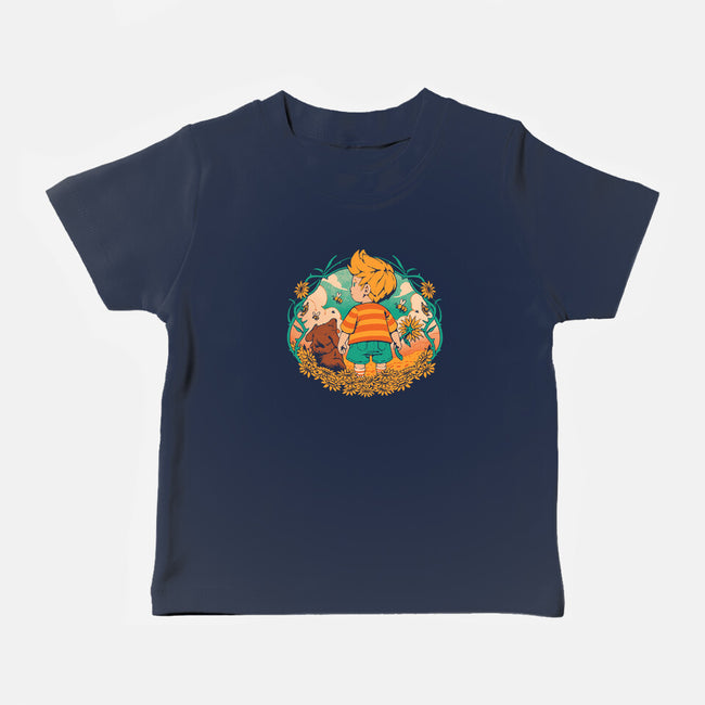 Sunflower Boy-Baby-Basic-Tee-ilustrata