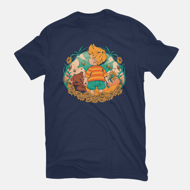 Sunflower Boy-Womens-Fitted-Tee-ilustrata