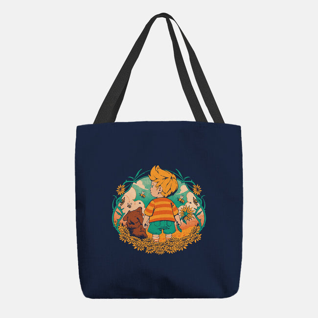 Sunflower Boy-None-Basic Tote-Bag-ilustrata