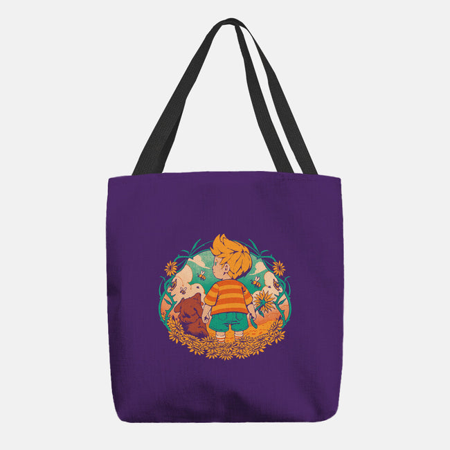 Sunflower Boy-None-Basic Tote-Bag-ilustrata
