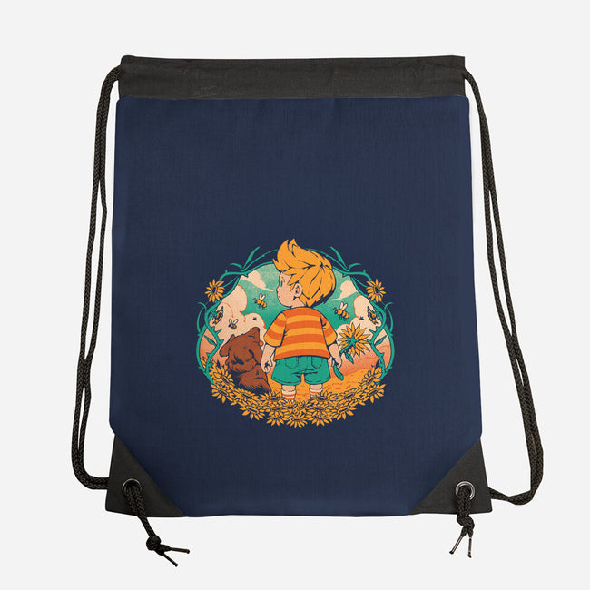 Sunflower Boy-None-Drawstring-Bag-ilustrata