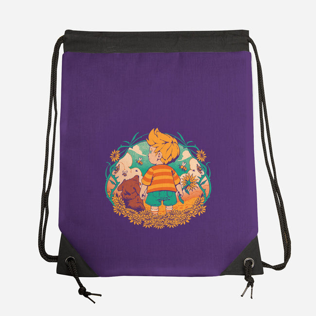 Sunflower Boy-None-Drawstring-Bag-ilustrata