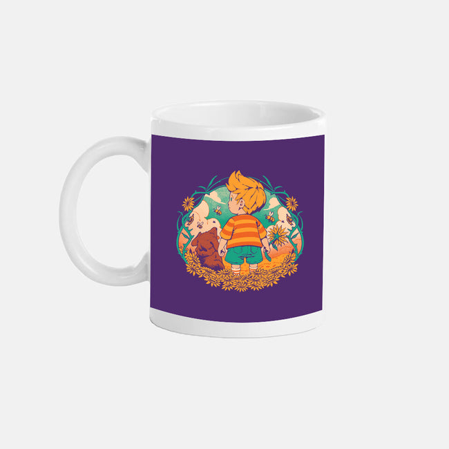 Sunflower Boy-None-Mug-Drinkware-ilustrata