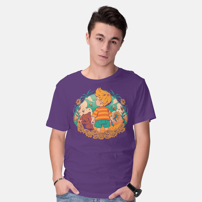 Sunflower Boy-Mens-Basic-Tee-ilustrata