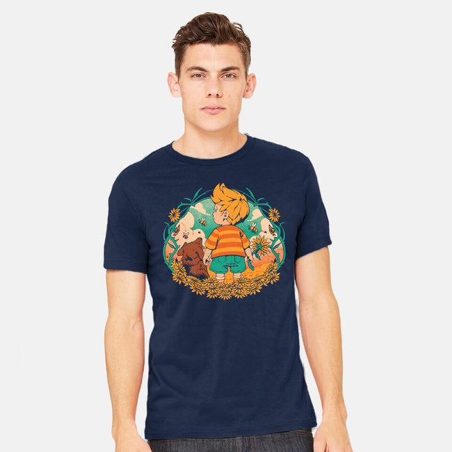 Sunflower Boy-Mens-Heavyweight-Tee-ilustrata