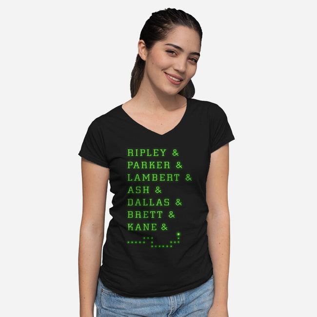 Crew Expendable-Womens-V-Neck-Tee-Tronyx79