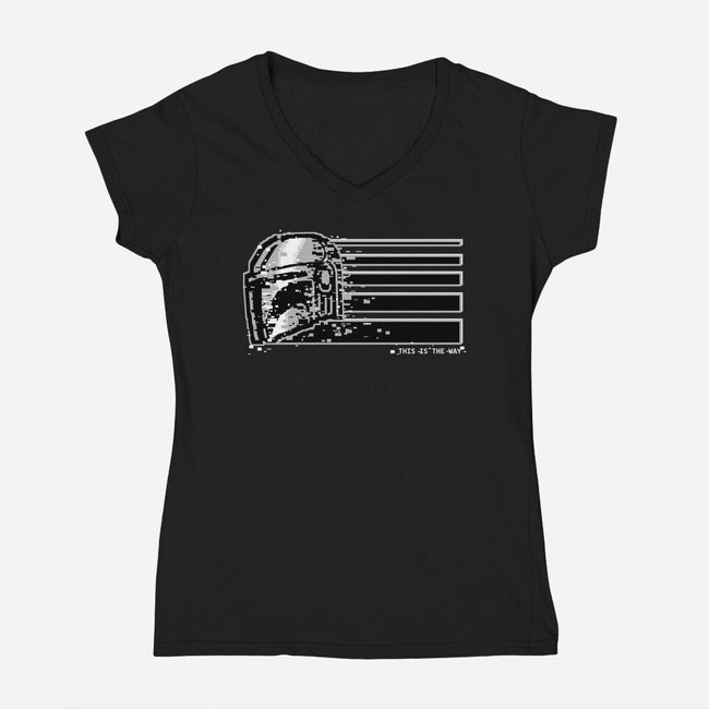 This Is The Silver Way-Womens-V-Neck-Tee-spoilerinc
