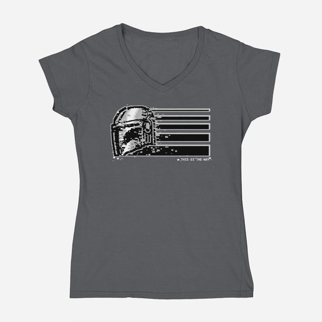 This Is The Silver Way-Womens-V-Neck-Tee-spoilerinc