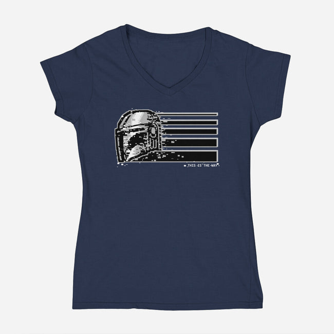 This Is The Silver Way-Womens-V-Neck-Tee-spoilerinc