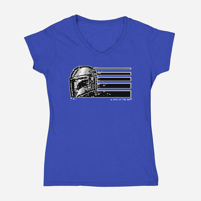 This Is The Silver Way-Womens-V-Neck-Tee-spoilerinc
