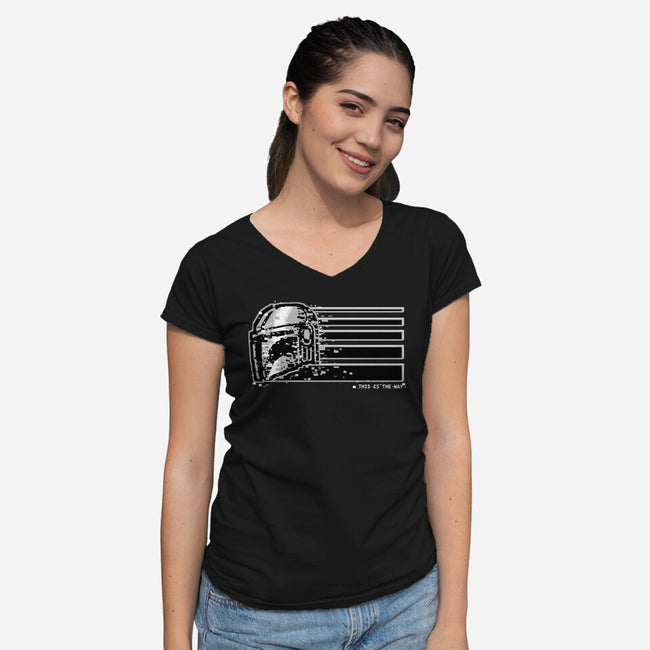 This Is The Silver Way-Womens-V-Neck-Tee-spoilerinc