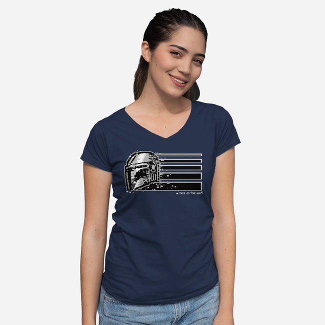 This Is The Silver Way-Womens-V-Neck-Tee-spoilerinc